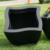 Planter DORADO - square- 40 x 40 cm - Black